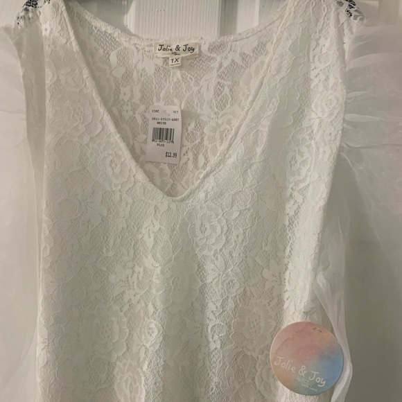 White Plus Size Bodysuit - Picture 3 of 3